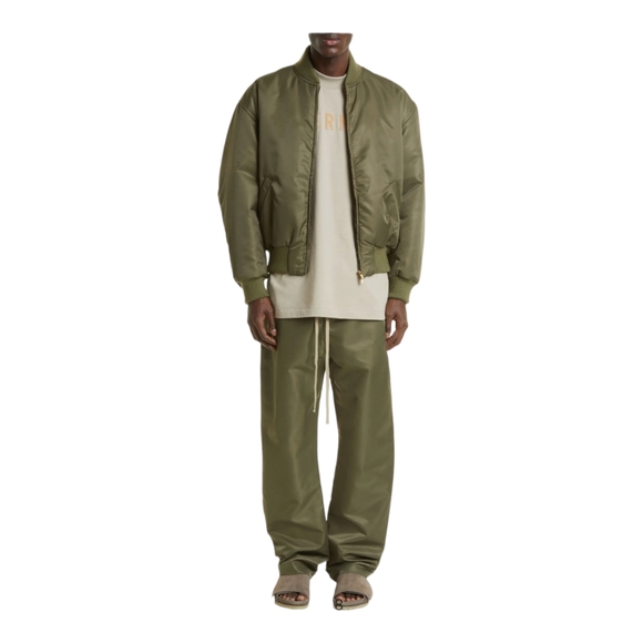 $895 Fear of God Eternal Collection Nylon Twill Pants Olive | US Size Medium NWT - Picture 3 of 6
